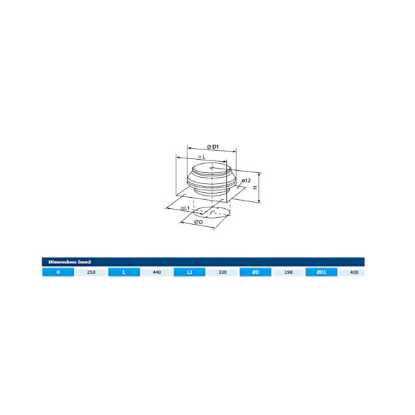 Centrifugal roof fans - BT ROOF 2 200 SB