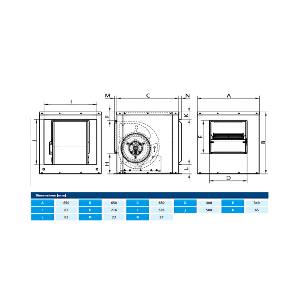 BOX BD 12/12 M6 0,76kW