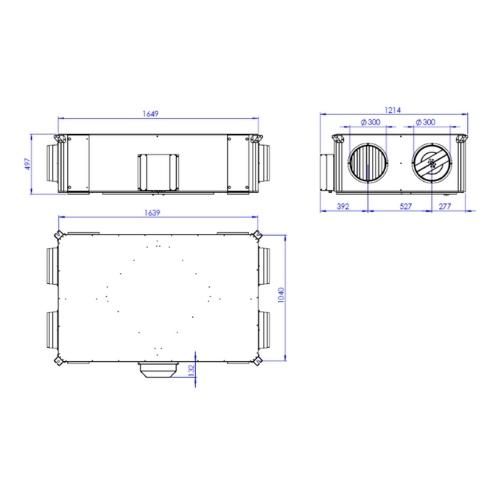 Unitate de ventilatie cu recuperare de caldura CHR 2000