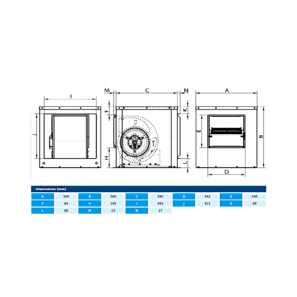 BOX BD 10/10 M6 0,21kW