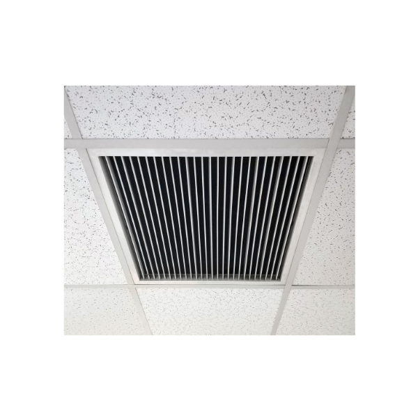 Grilă Deflexie Simplă TEP E FA SPQ 350x350mm RAL 9010 - Ventilație Optimizată!