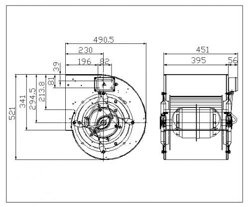 Centrifugal fan DDM 12/12