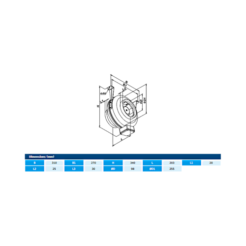 Centrifugal fan - BT3 100 EEC