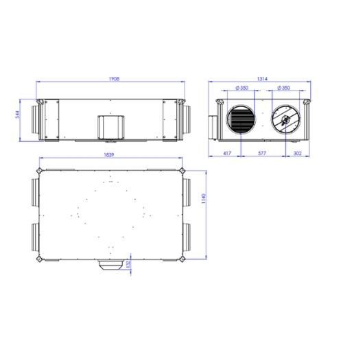 Unitate de ventilatie cu recuperare de caldura CHR 3000