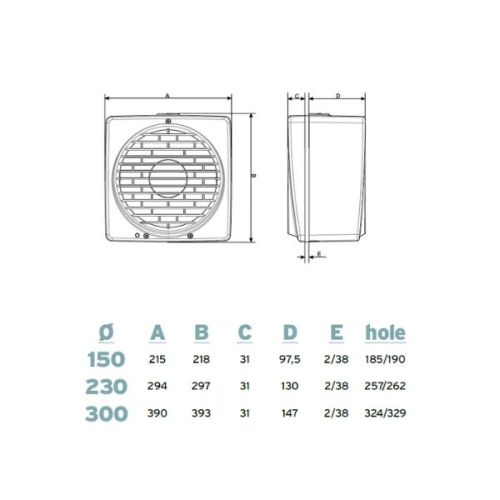 In line fan ACM 125 T