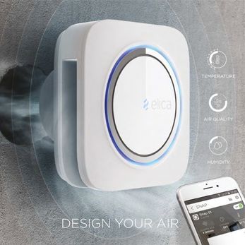 Elica SNAP Air Quality Balancer — white | automatic air quality balancer with Wi-Fi and 3 sensors